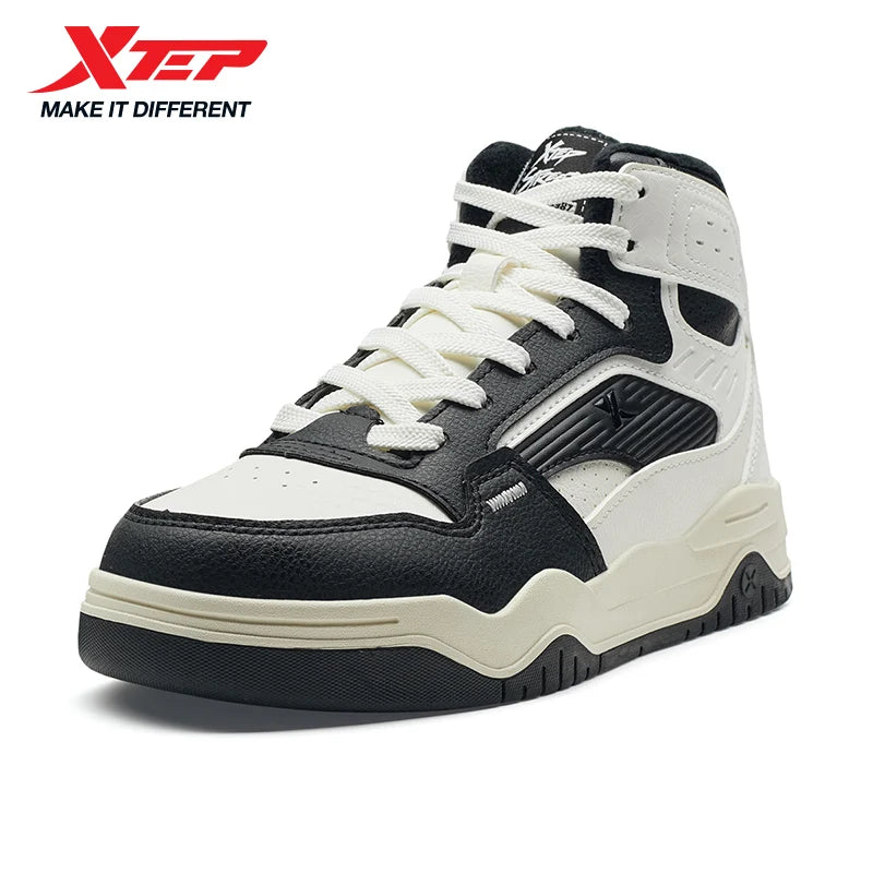 Xtep Cotton Shoes for Men, Street Style, Shock Absorption, Soft Strong Wrapping, Rebound Leisure Outdoor Sneakers 875319370003