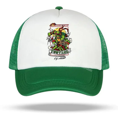 Teenage Mutant Ninja Turtles baseballkasket med broderet tegneserie- og anime-print, Duck Tongue-kasket, Nethats, solskærm, hovedbeklædning, gaver