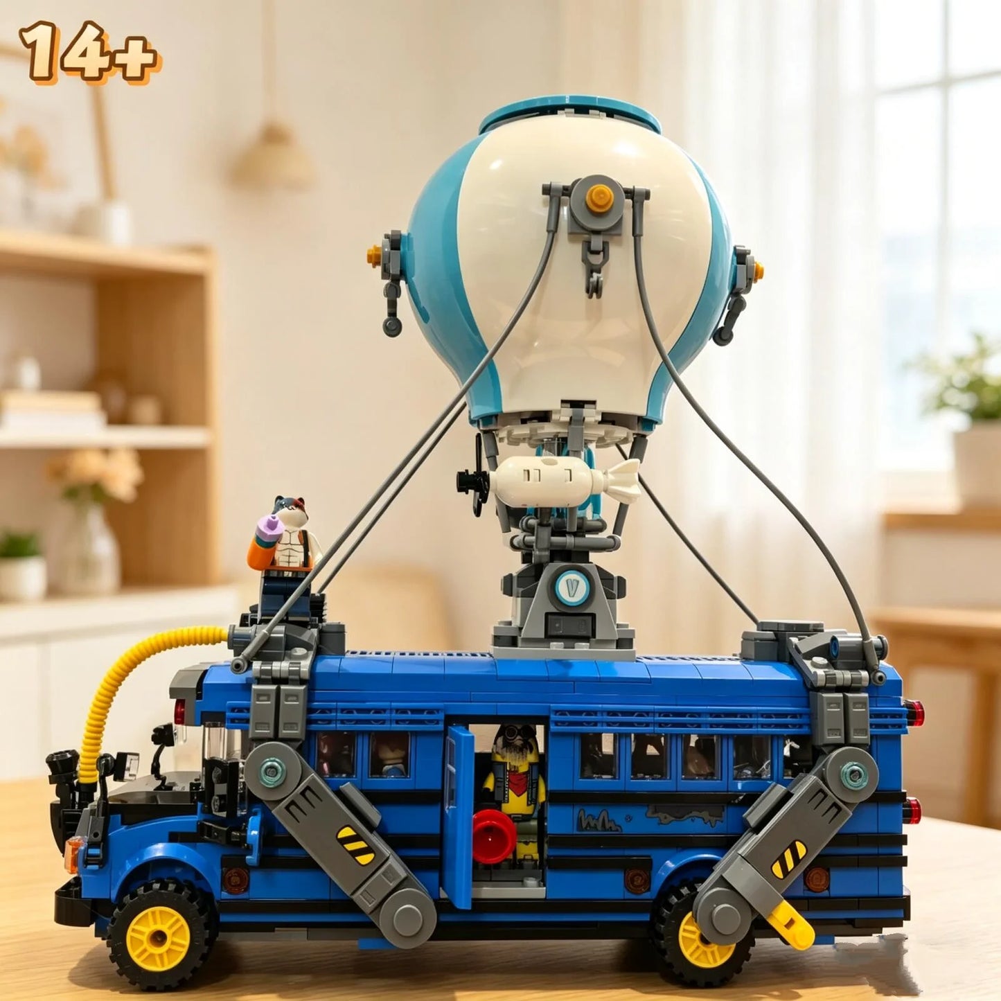 Neues 954-teiliges Battle Bus Automodell 77073 aus beliebten Spielen – Baustein-Puzzle-Modell, Spielzeug für Geburtstags- und Weihnachtsgeschenke