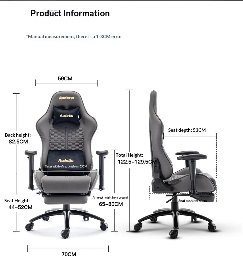 Office Ergonomic Gaming Chairs Desk Gamer Computer Comfortable Chaises Vanity Chair Technology Fabric Sillas Gamer Home Bedroom