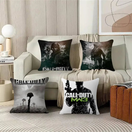 Classic Game C-Call Of D-Duty gepersonaliseerd kussen met foto en tekst voor woondecoratie, cadeau voor thuis 45x45cm