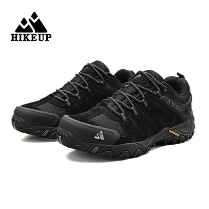 HIKEUP Herre-vandresko i ruskind, udendørssko, slidstærke herresko til trekking, vandring, jagt og taktiske sneakers