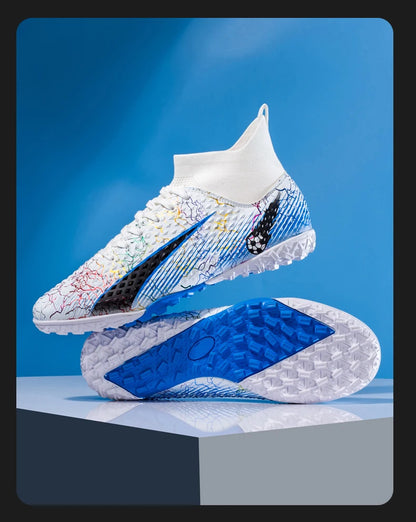 Chaussures de football coordonnantes pour hommes et femmes, chaussures de football professionnelles pour enfants, chaussures de football athlétiques en plein air, TF, FG