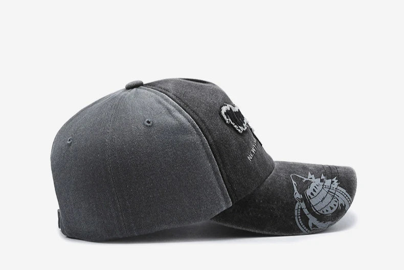 New Hat Spring and Summer European and American Sunscreen Baseball Cap Men's Washed Old Outdoor Casual Cap Women's Retro Sun Hat