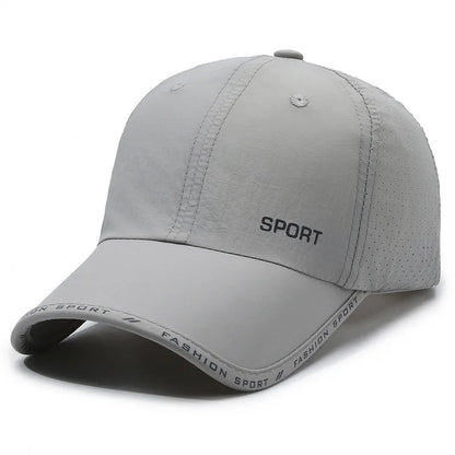 Schnelltrocknende, strapazierfähige Baseballkappe, UV-Schutz, atmungsaktiv, verstellbar, für Radfahren, Wandern, Angeln und andere Sportarten – Trucker-Cap für Damen und Herren