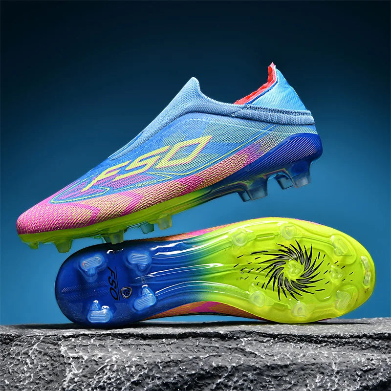 Chaussures de Football pour hommes, bottes de Football ultralégères pour adultes, crampons d'intérieur, antidérapants, Fg sur gazon, confortables, nouvelle collection