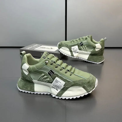 Baskets de luxe pour homme, chaussures de sport, mocassins, baskets casual pour homme à semelles épaisses, confortables, respirantes, tendance, au design original et personnalisées