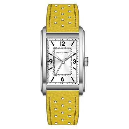 Specht & Söhne Neue modische 28MM quadratische Uhr für Herren, VH31-Uhrwerk, Sportuhr, blau, Edelstahl, Saphirglas, wasserdicht