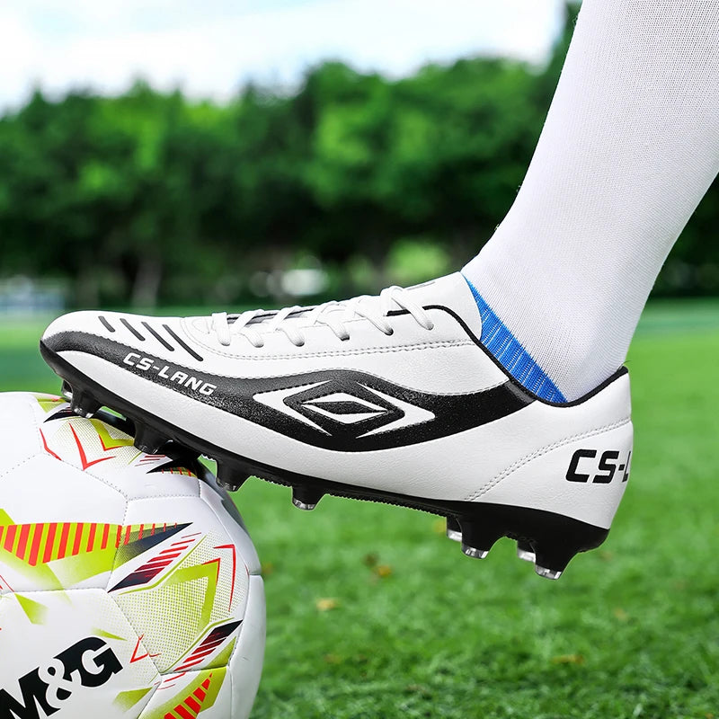 New Men’s Football Boots Grass Cleats Soccer Shoes Match Adult Indoor Ultralight Non-Slip Boys Futsal Sport Turf Comfortable