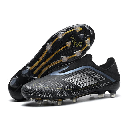 New Men's Football Boots Comfortable Soccer Shoes Match Training Boys Non-Slip Long Spikes Breathable Adult Cleats Outdoor Sport