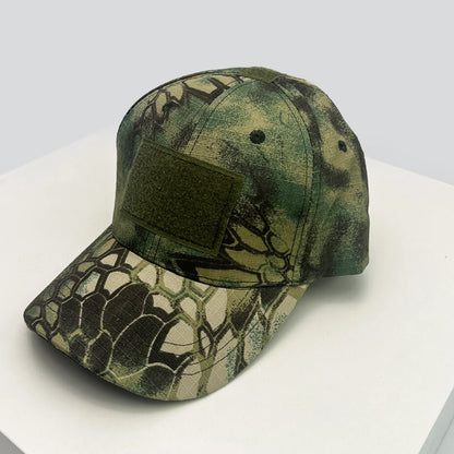 Velcro-rem CAMO Outdoor-baseballkasketter Solskærm Amerikansk Ny Unisex Alsidig Sportsmode Personlig Kasket med skygge Taktisk Ridning