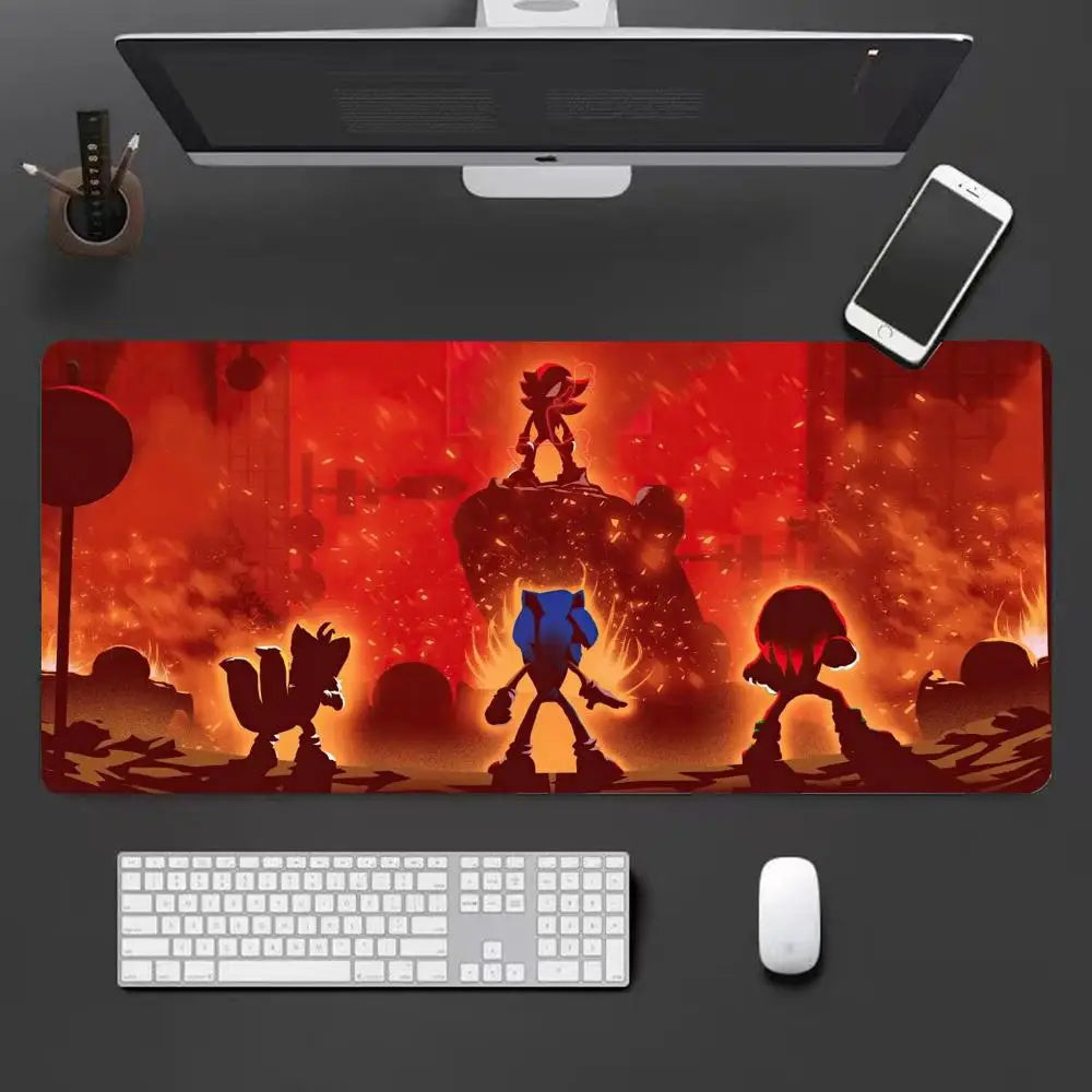 Keyboard Pad Padding Mat Anime Sonic The Hedgehog Mouse Mat Desk Mat With Pad Gaming Accessories Prime Gaming XXL HYBXXC
