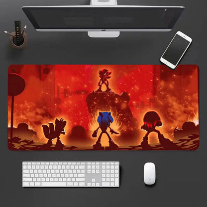 Keyboard Pad Padding Mat Anime Sonic The Hedgehog Mouse Mat Desk Mat With Pad Gaming Accessories Prime Gaming XXL HYBXXC