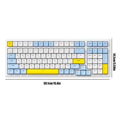 K3 MAX Mechanical Keyboard Hotswap Red/Green Shaft Gamer Keyboard USB Wired RGB Backlight 100 Keys Russian for Computer Laptop