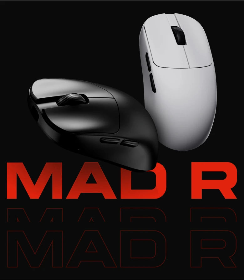 ATK VXE MAD R MAJOR Gaming Mouse 8K PAW3395/3950 Sensor Dual-Mode Wireless Mouse Nonporous Lightweight Ergonomic Mice