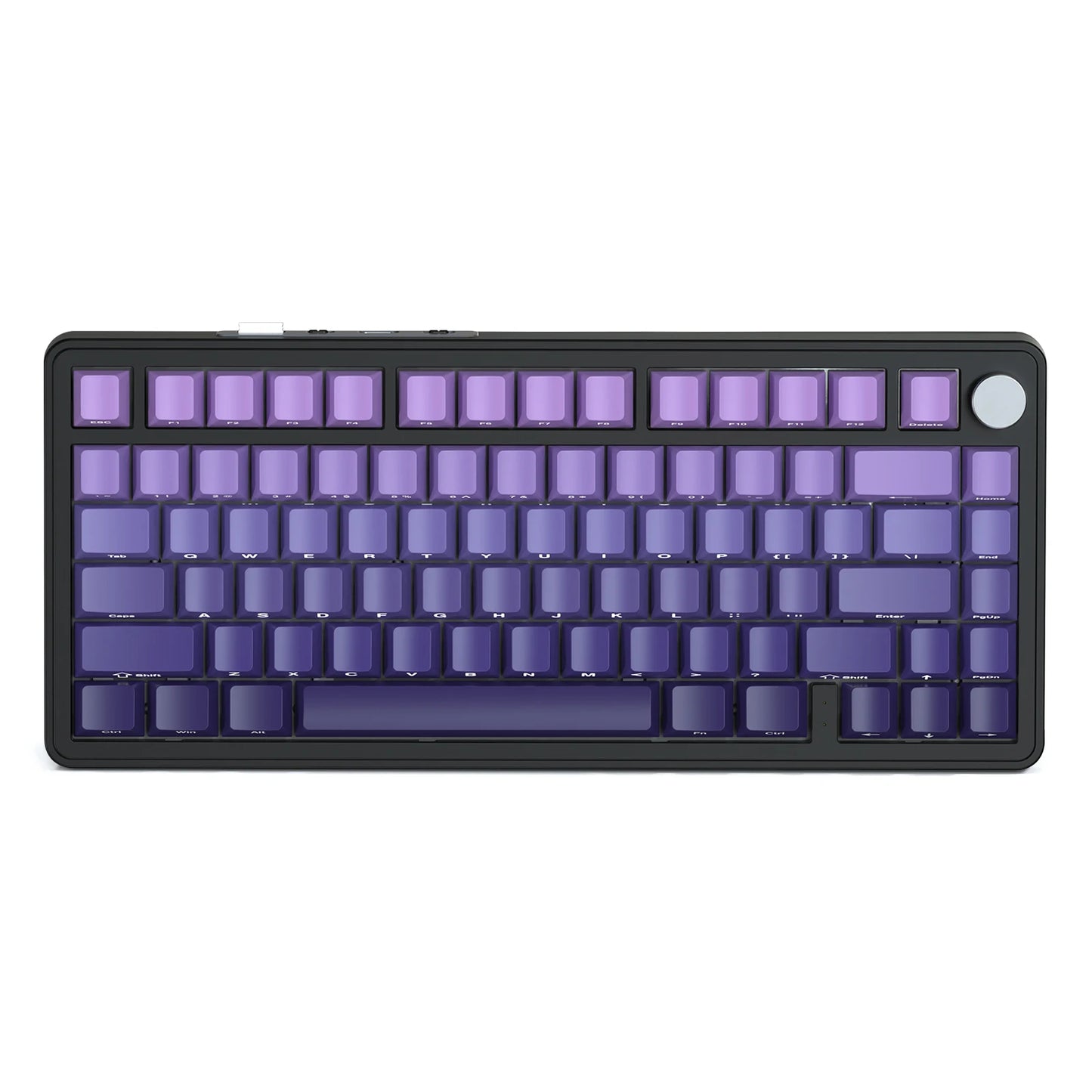Teclado mecánico ATTACK SHARK X85 Tri-mode Gasket 75% con perilla CNC, acolchado de 5 capas, hot-swappable, retroiluminación RGB y NKRO
