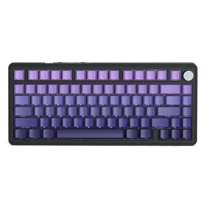 Teclado mecánico ATTACK SHARK X85 Tri-mode Gasket 75% con perilla CNC, acolchado de 5 capas, hot-swappable, retroiluminación RGB y NKRO