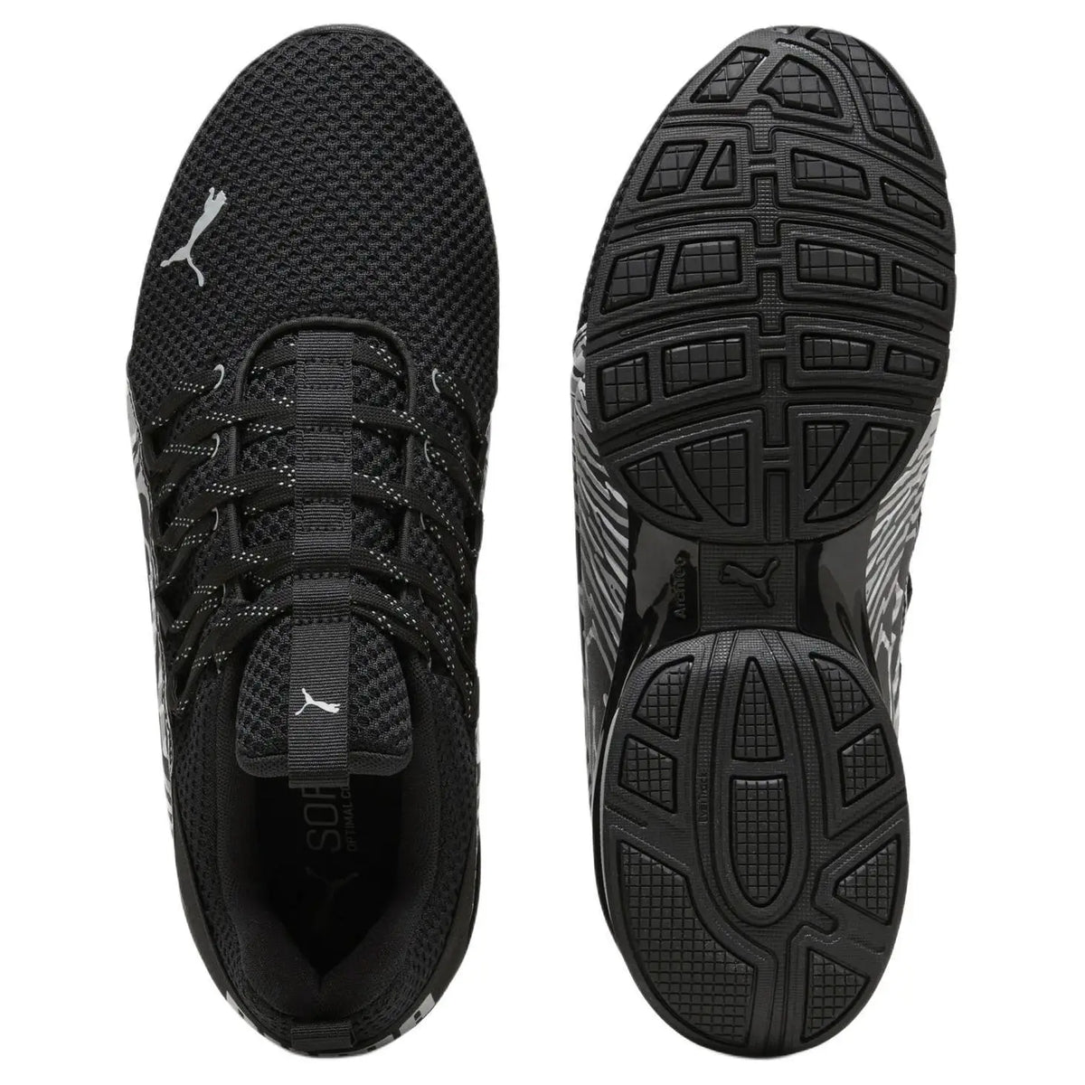 Chaussures de course basses Puma Axelion Bio, confortables, antidérapantes, résistantes à l'usure, noires 311000-02