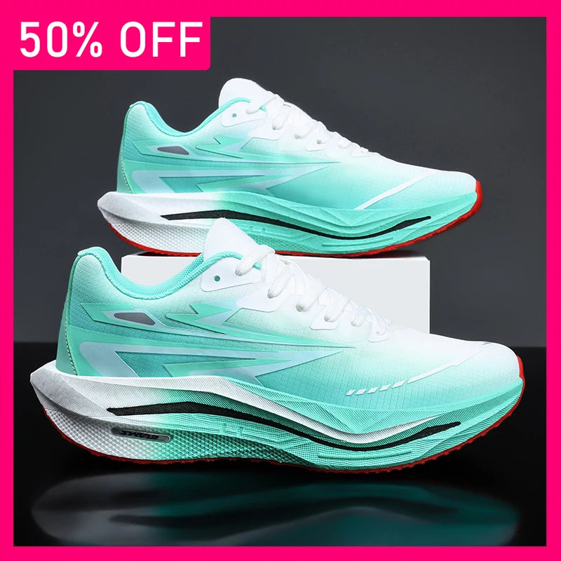 Unisex Sports Shoes Fashionable Lace-Up Running Shock-Absorbing Anti-Slip Rebound Training Shoes 2026 New Outdoor Fitness Shoes
