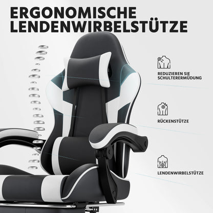 Gaming chairs, office chairs, desk chairs, and swivel chairs. Made with breathable fabric, equipped with 360° swivel casters and seats for easy movement, and featuring soft and comfortable cushions.