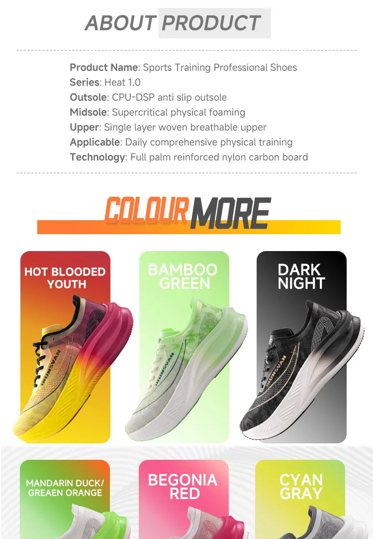 IRUNSVAN Carbon Plate Marathon Running Shoes, Professional Stable Support, Shock Absorption, Ultra-Light Rebound Sports Shoes