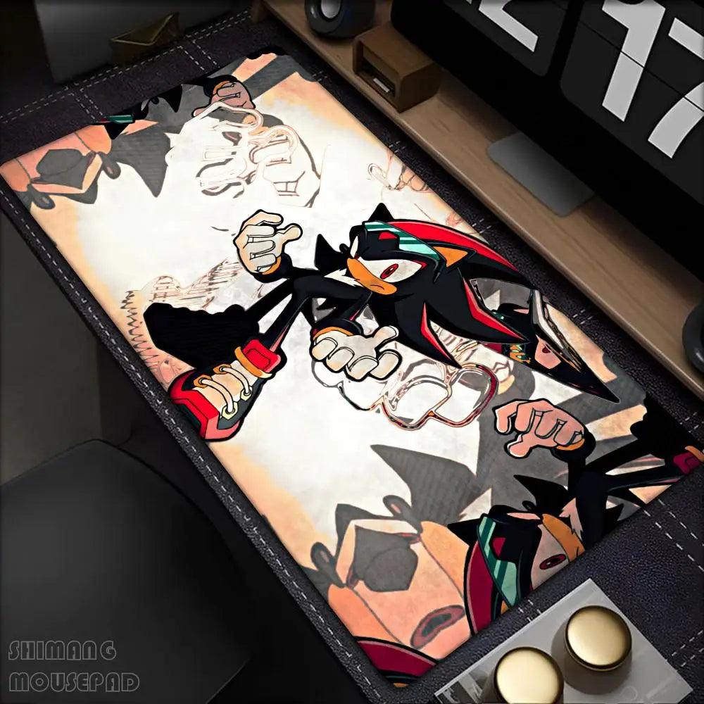 Anime Sonic The Hedgehog Mouse Mat Desk Mat With Pad Gaming Accessories Prime Gaming XXL Keyboard Pad Padding Mat