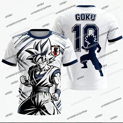 FamilyMatching 2026 New Dragon Ball Z Special Edition Men's Soccer Jersey T-Shirt, Kids Goku T-Shirt, Outdoor Casual Sportswear