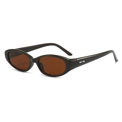 Retro Oval Sunglasses for Women Men Chic Cat Eye Y2K Designer UV400 Sun Glasses Outdoor Sports Eyewear Hiking Cycling Shades