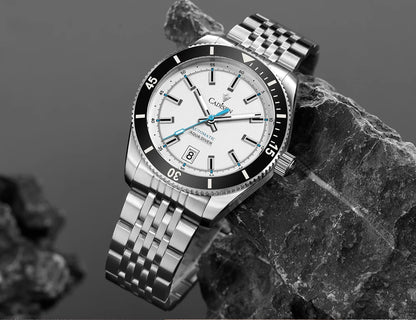 NEW 2025 CADISEN Men's Watches Mechanical Wristwatch For Men Automatic Watch Japan 8215 Ceramic Bezel 10Bar Waterproof Clock