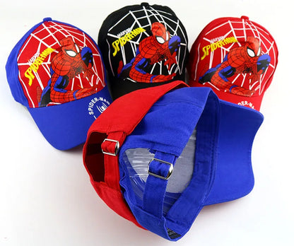 Marvel Anime figurka Spider-Man kreslená baseballová čepice bavlna polyester čepice s kšiltem pro chlapce a dívky čepice a doplňky k hlavě dětský dárek k narozeninám