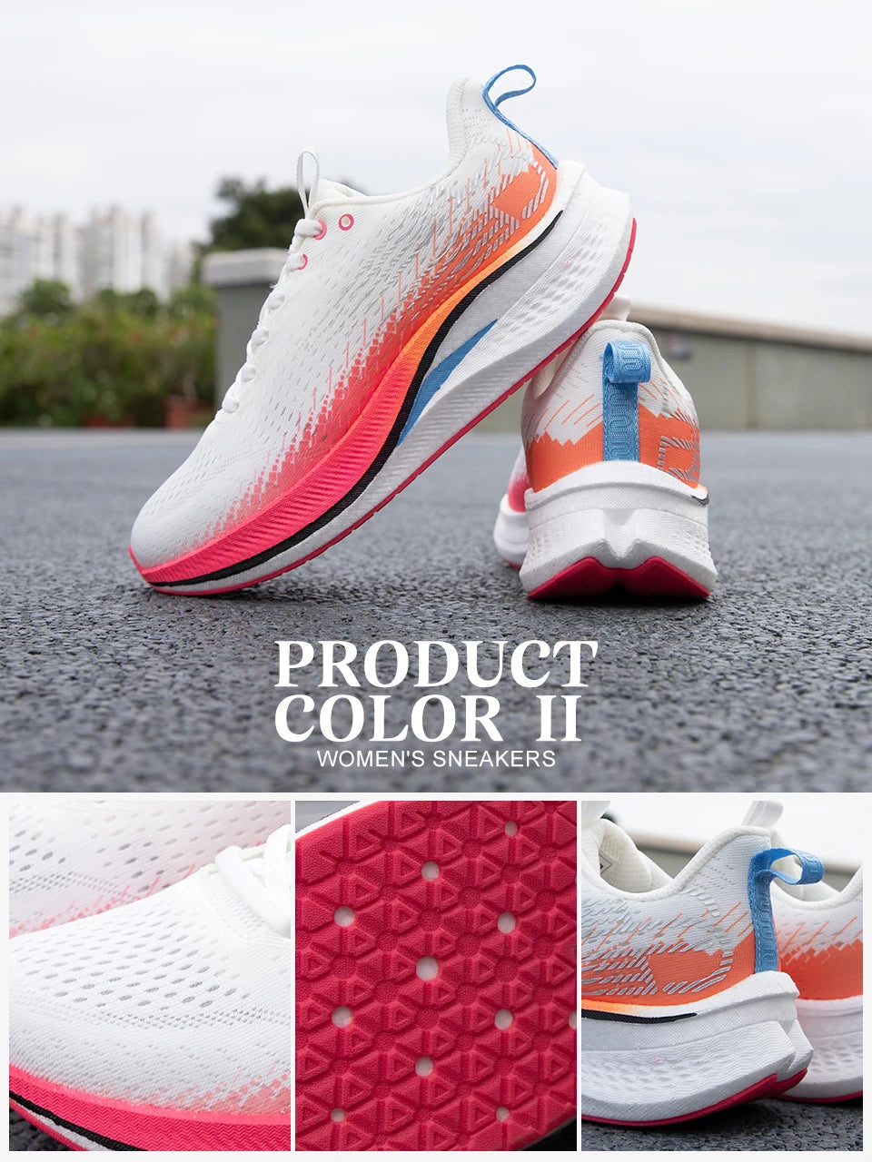 Baasploa Running Shoes Men Carbon Plate Professional Cushioning Anti-Slip Sneaker Female Casual Breathable Jogging Sports Shoes