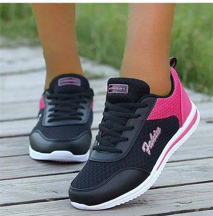 Women's Sneakers 2025 New Fashion Flat Women's Shoes Vulcanized Casual Sneaker Woman Lace Up Women Sneakers Tenis Feminino