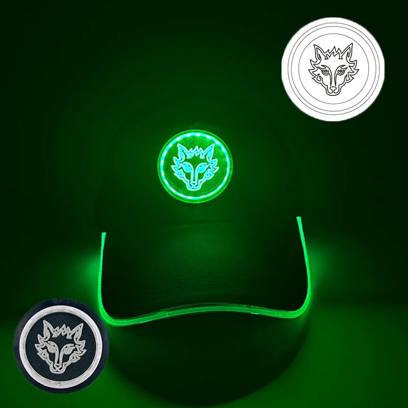 Cappellino da baseball luminoso fashion a LED, cappello hip-hop fluorescente per bar e club, per uomo e donna, DJ, danza, accessori e costume
