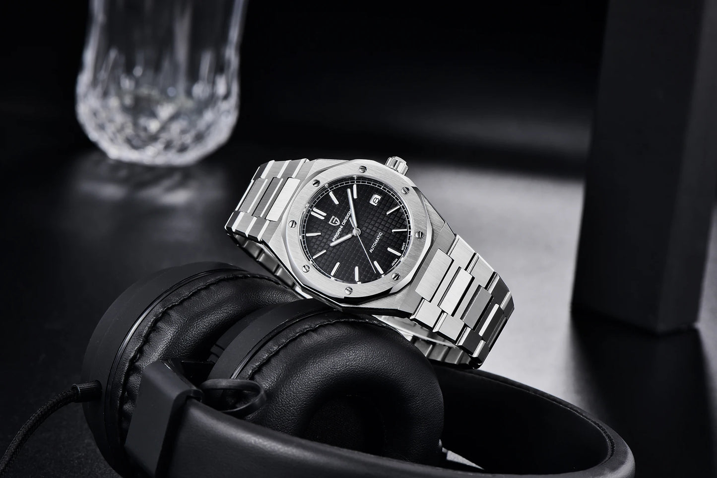 PAGANI DESIGN 8215 Men's Automatic Mechanical Watch 40MM Sapphire Stainless Steel Waterproof 10Bar Luminous C3 Reloj Hombre