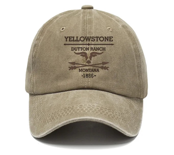 FOCUS Print Cap Washed Cotton Adjustable Classic Style Baseball Cap, Sports Duckbill Hat for Men and Women