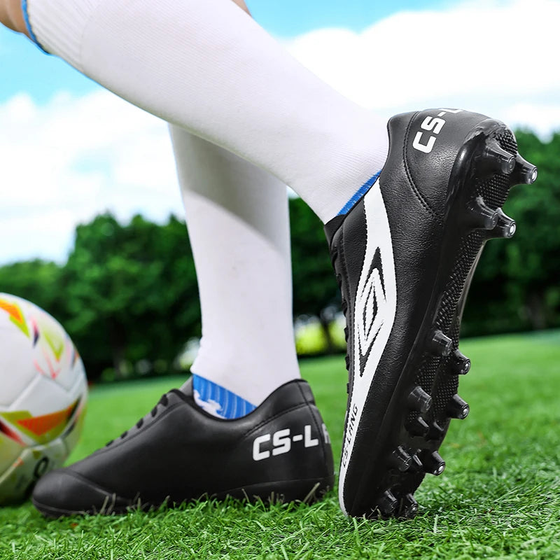 New Men’s Football Boots Grass Cleats Soccer Shoes Match Adult Indoor Ultralight Non-Slip Boys Futsal Sport Turf Comfortable