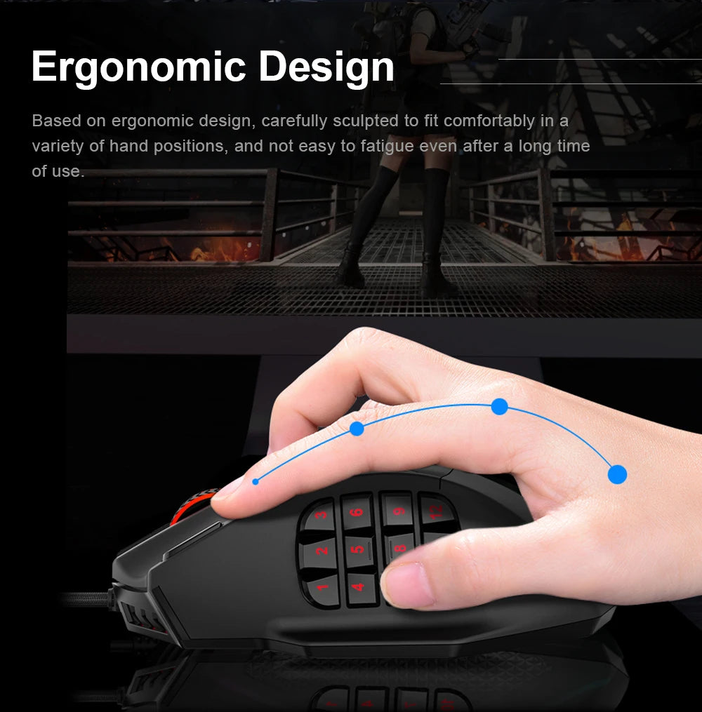E-YOOSO X-39 USB Wired RGB Gaming Mouse 24000 DPI SG8960 19 buttons programmable game Optical mice for Computer PC Laptop