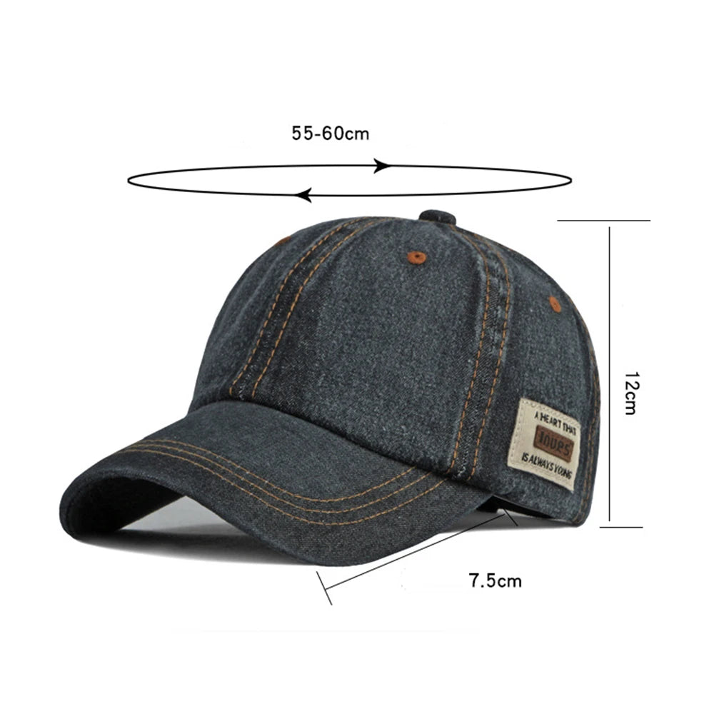 FS Brand Синя дънкова шапка за мъже Летни бейзболни шапки Луксозна дамска дизайнерска шапка Шапка в стил „стрийтуеър“ Шапка тип „тракър“ Gorras Para Hombre