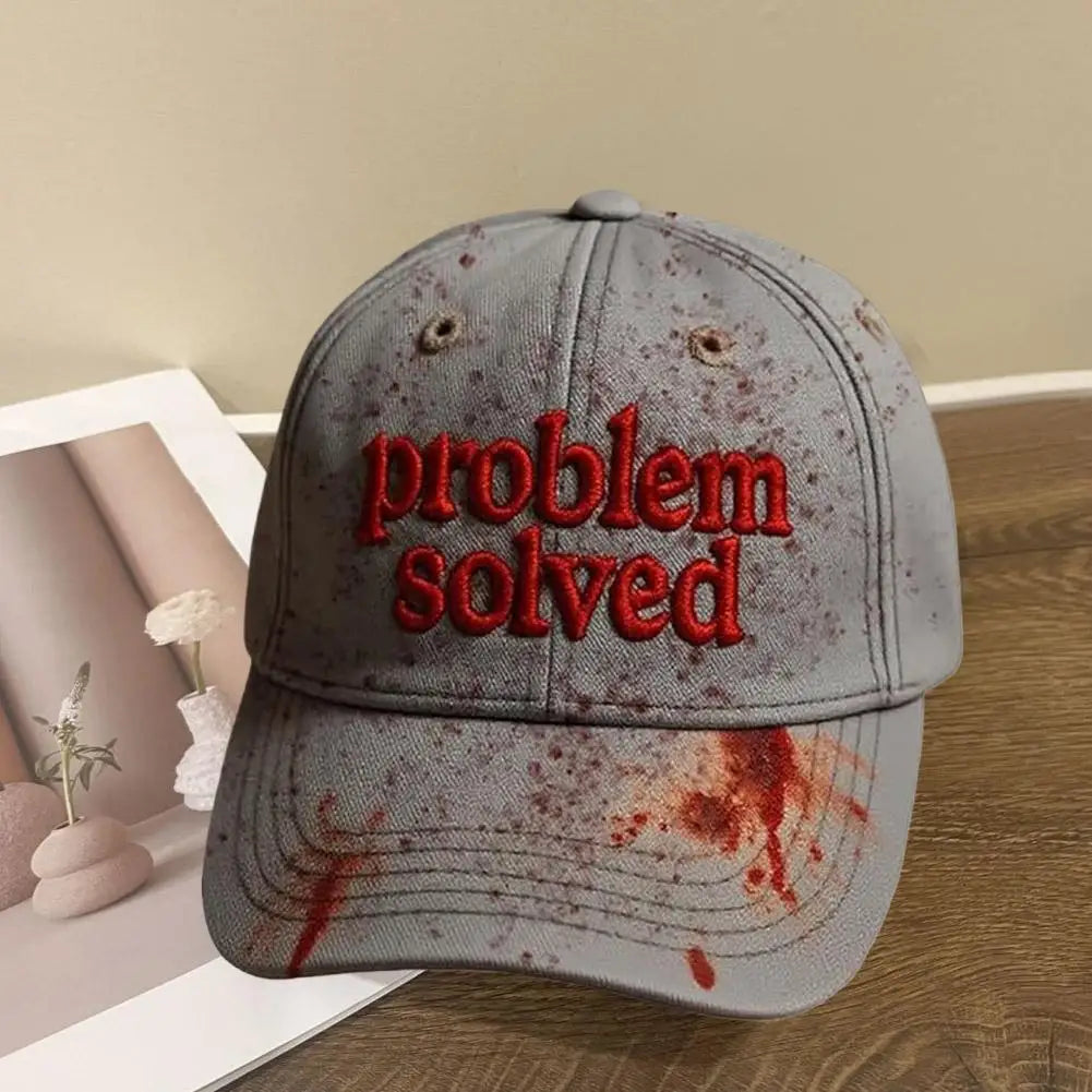 Bloody Baseball Caps for Halloween Parties Women Men Adult Unisex Cap Halloween Horror Bloody Hat Party Caps Funny Bloody Hats