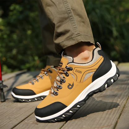 Men's EVA Hiking Shoes Waterproof Anti Slip Leather Outdoor Sports Shoes for Camping Running Jogging 2025 New