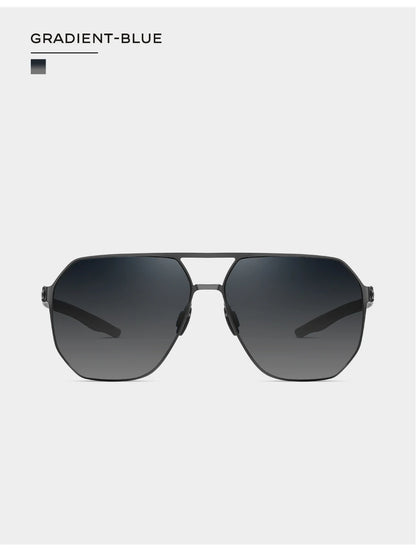CAPONI Nylon Sunglasses For Men Super Elastic Bio-Steel Polarized Driving Sun Glasses UV400 Protect Brand Design Shades CP23017