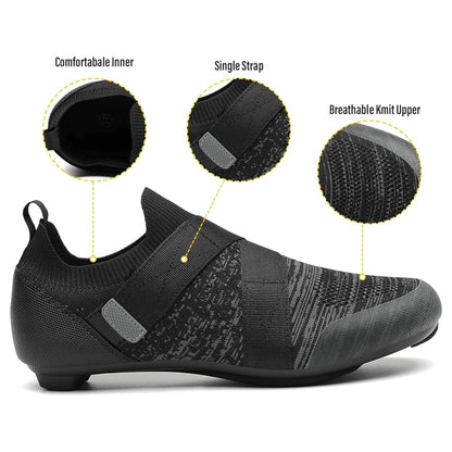Unisex Cycling Shoes Compatible with Pelotan/SPD Indoor Road Riding Biking Bike Shoes with Delta Cleats Included for Men Women