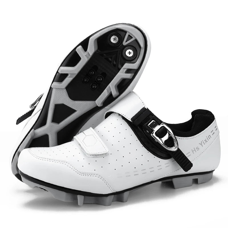 Mountain Bike Shoes Mens Cycling Shoes Quick Ratchet Buckle Compatible with SPD System Pedal for Indoor Outdoor Women MTB Shoes