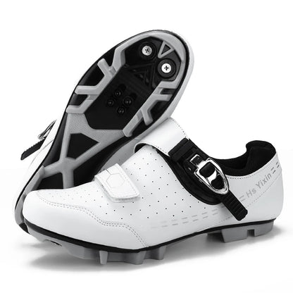 Mountain Bike Shoes Mens Cycling Shoes Quick Ratchet Buckle Compatible with SPD System Pedal for Indoor Outdoor Women MTB Shoes
