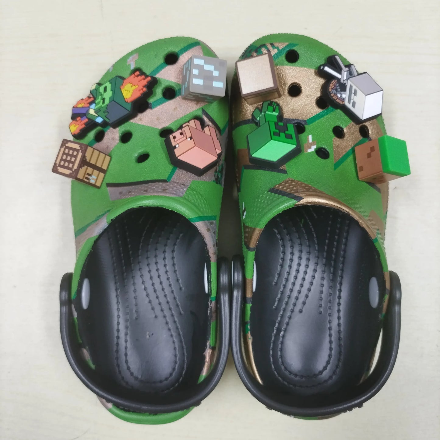 Minecraft 3D World Anime Game Comfortable Lightweight Eva Hole Clogs Sandals Summer Slippers For Adult Home Beach Non Slip Gift