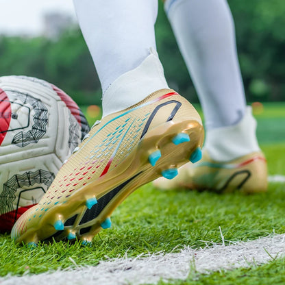Men’s Outdoor Football Boots Professional Training Soccer Shoes Soccer Cleats Turf Futsal Match Grass Unisex Non-Slip Breathable