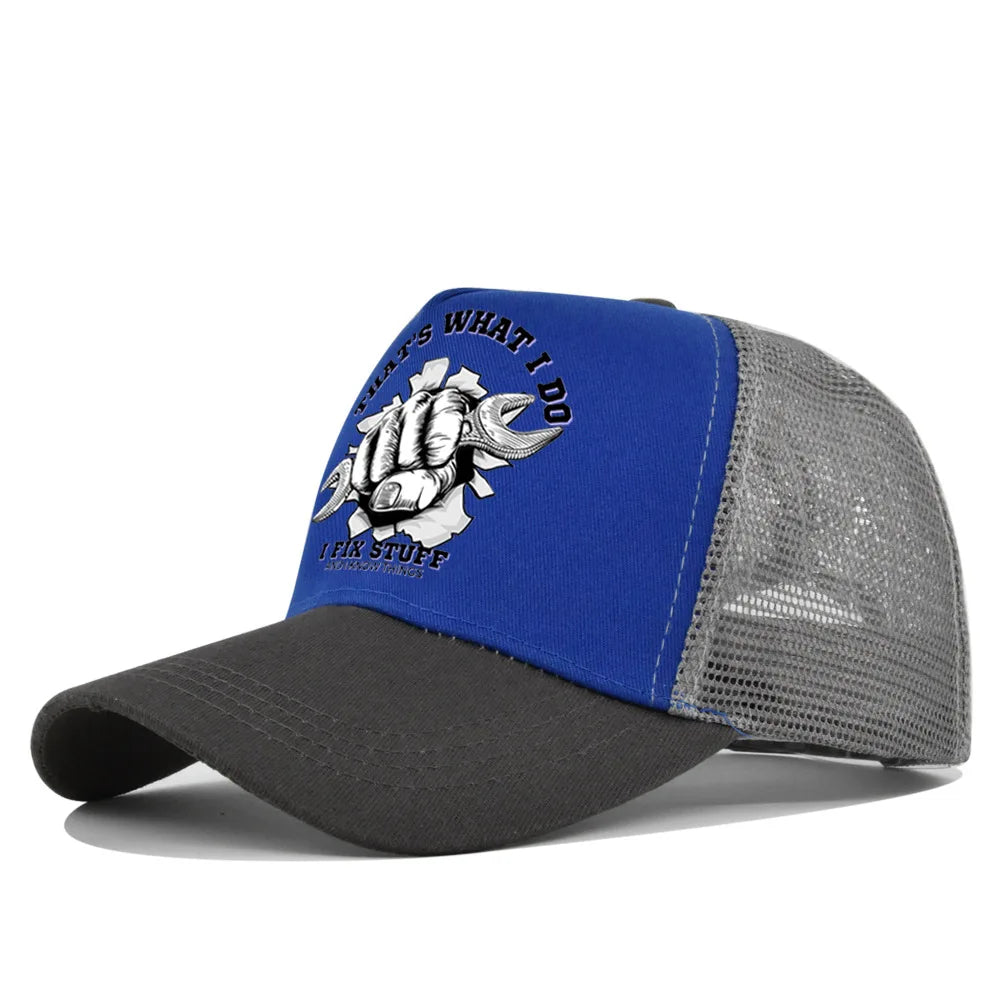 Gorra de béisbol de moda para primavera-verano, de malla estampada y transpirable, con logotipo personalizado para hombres, mujeres y parejas; gorra con visera, casquette.