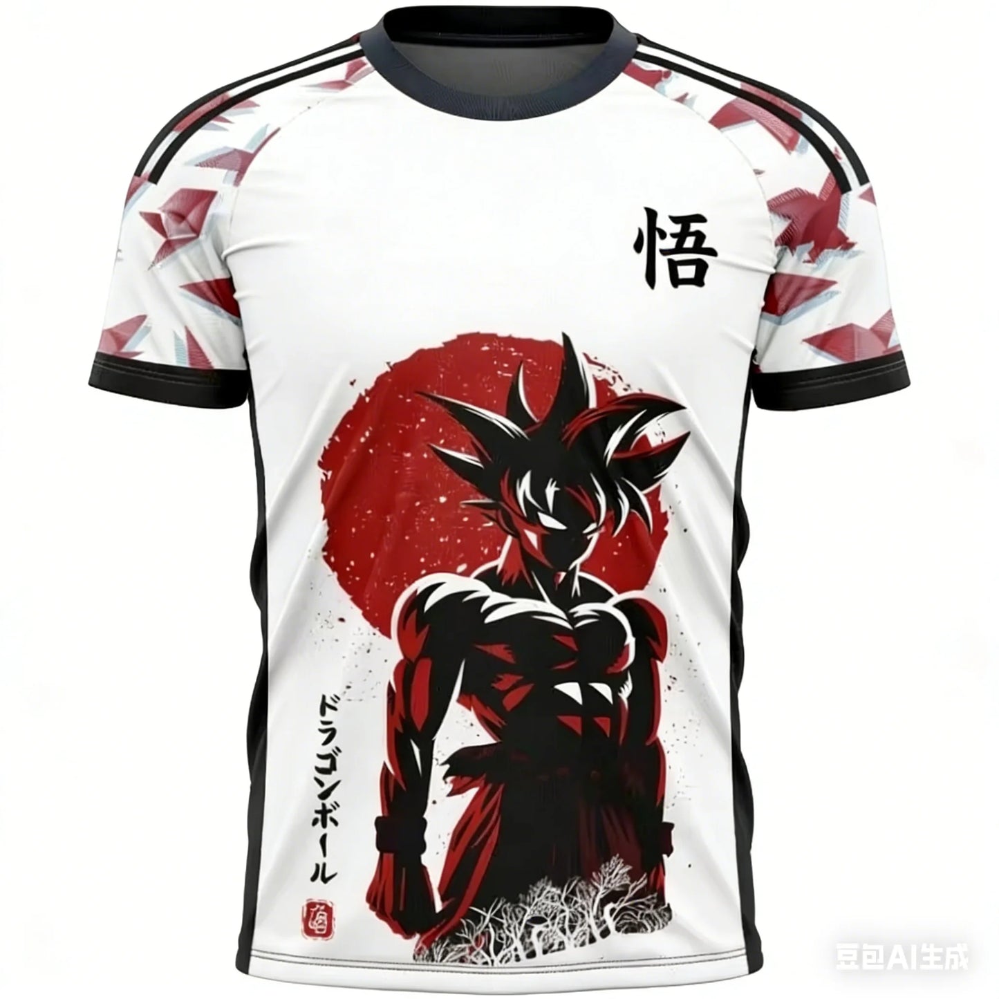 2026 Summer Dragon Ball Retro Cosplay T-shirt Men's Oversized 3D Printed Short-sleeved Family Unisex Children's Sports Shirt