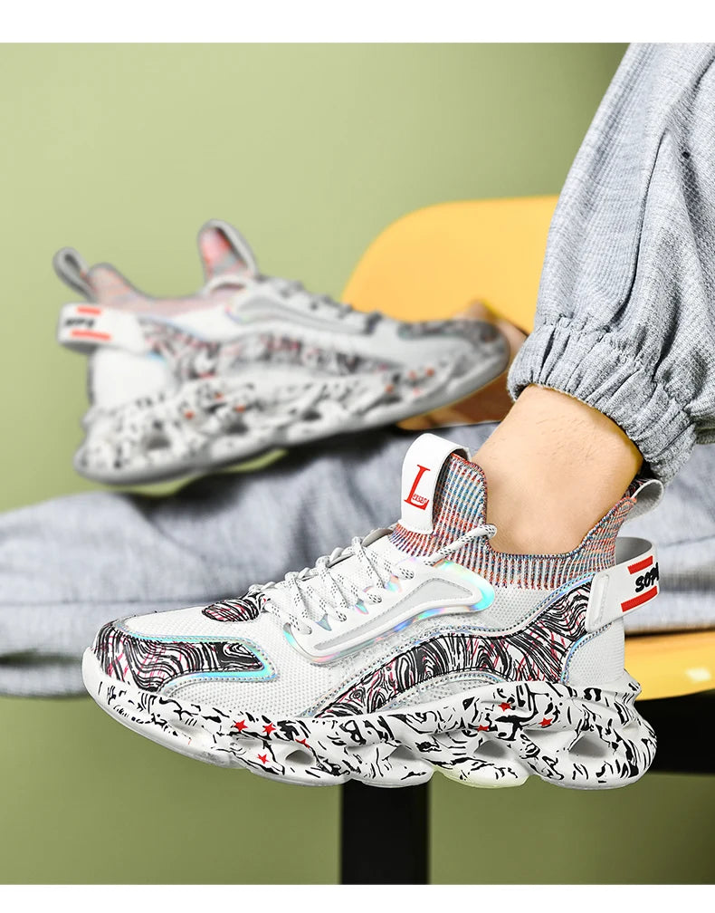 Men's Sneakers Luxury Designer Casual Shoes Platform Shoes Fashion Blade Loafers Running Shoes for Men