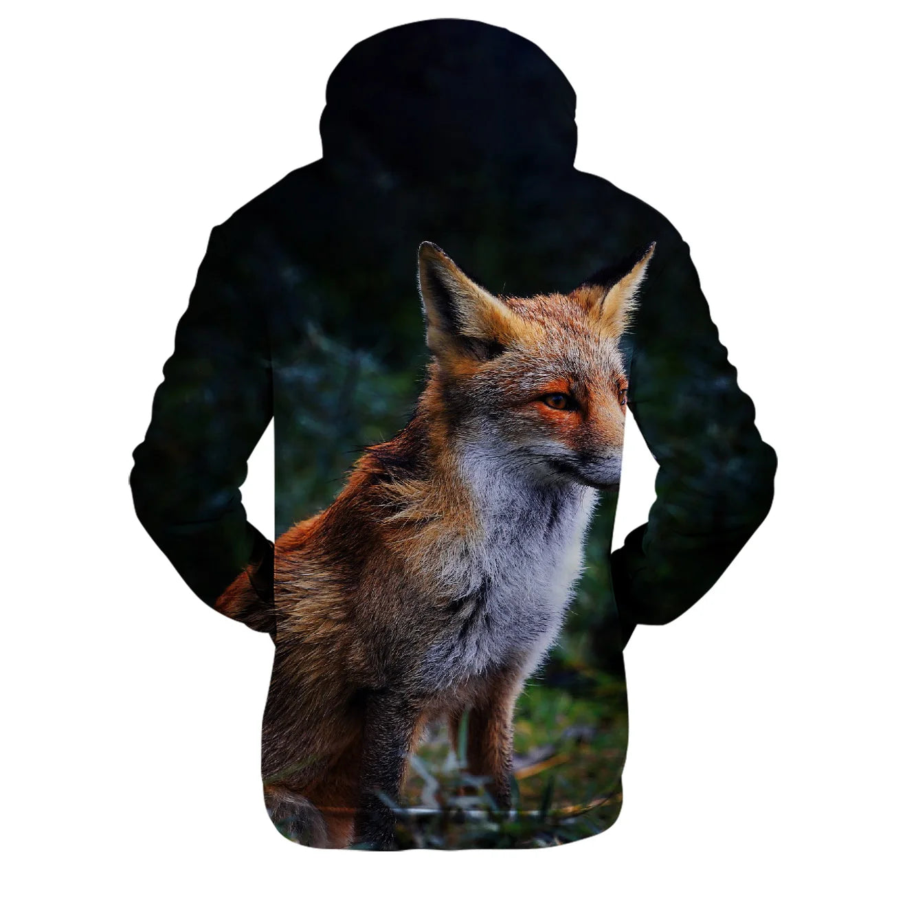 Populära hiphop-hoodies med ny 3D-rävprint, bekväma sweatshirts för män/kvinnor och vuxna/barn, avslappnade pullovers
